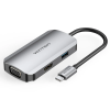 Vention USB C (4 in 1) To HDMI/VGA/USB3.0/ Docking Station (TOAHB )
