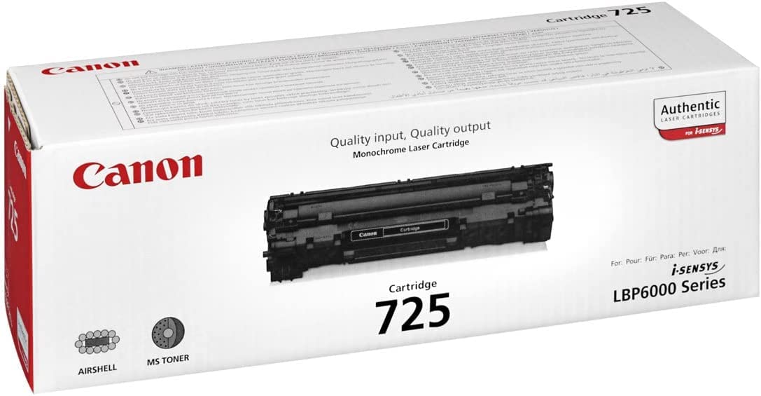 Canon 725 Black Toner Cartridge (3484B002AA)