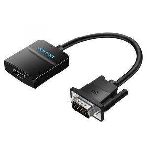 Vention VGA-HDMI Converter with Female Micro USB and Audio Port (ACNBB)