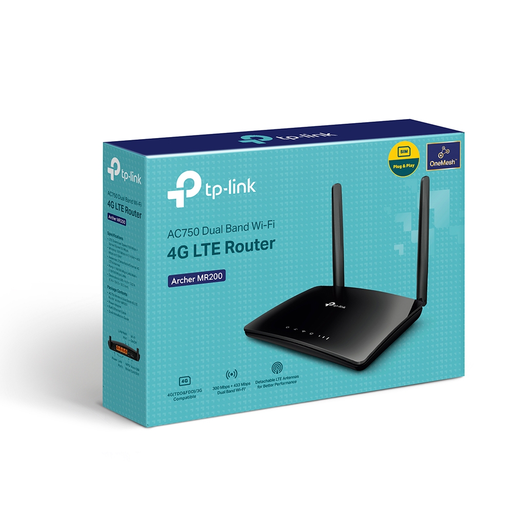 TP-Link Archer MR200 AC750 Wireless Dual Band 4G LTE Router - Image 2