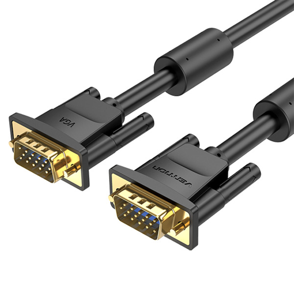 Vention VGA(3+6) Male to Male Cable with ferrite cores 20M Black (DAEBQ)