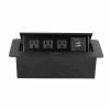Nexa Silver Pop-Up Multifunction Socket with Integrated Cable Management