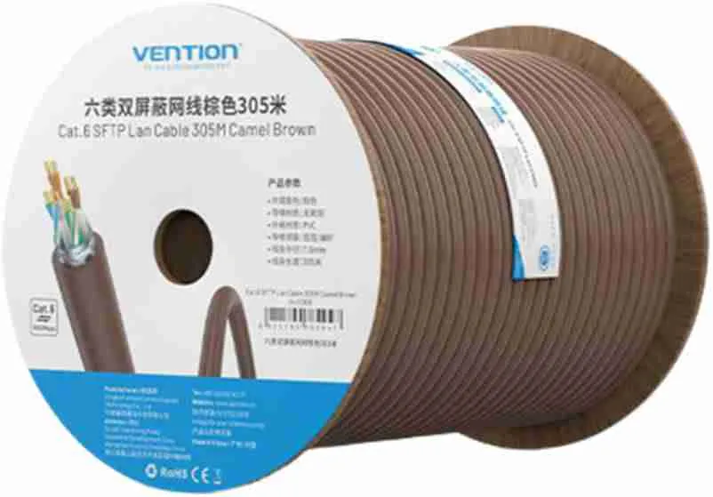 Vention Cat.6 SFTP LAN Cable 305M Camel Brown (IHJC305)