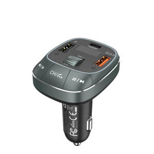 Vention 3-Port USB (C + A + A) Car Charger with FM Transmitter (FFLB0)