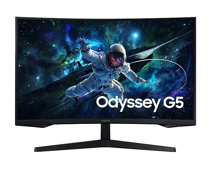 Samsung 32″ Odyssey G5 G55C QHD 165Hz Curved Gaming Monitor (LS32CG552EMXUE)