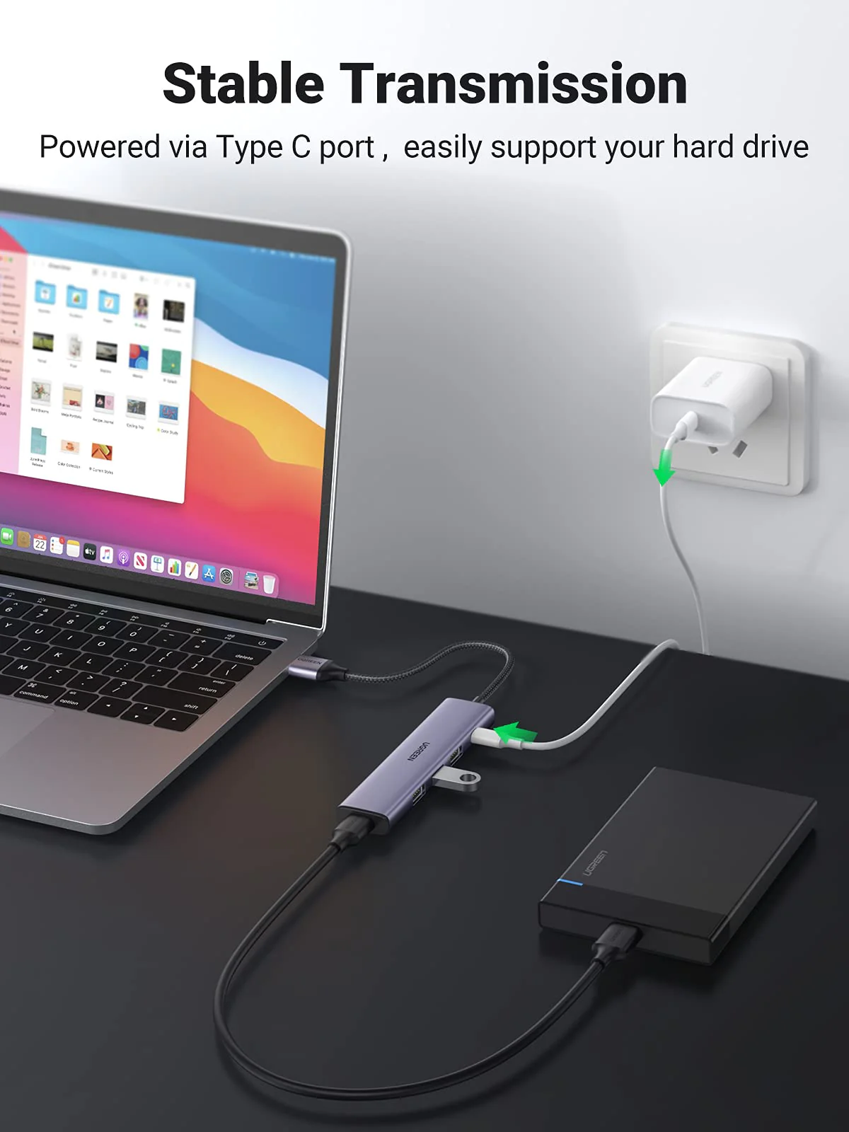 UGREEN USB 3.0 to 4*USB 3.0 Hub (UG- 20805) - Image 2