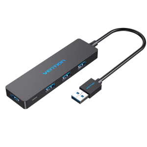 Vention CHKBB 4 Ports USB3.0 HUB 0.15M (Black)