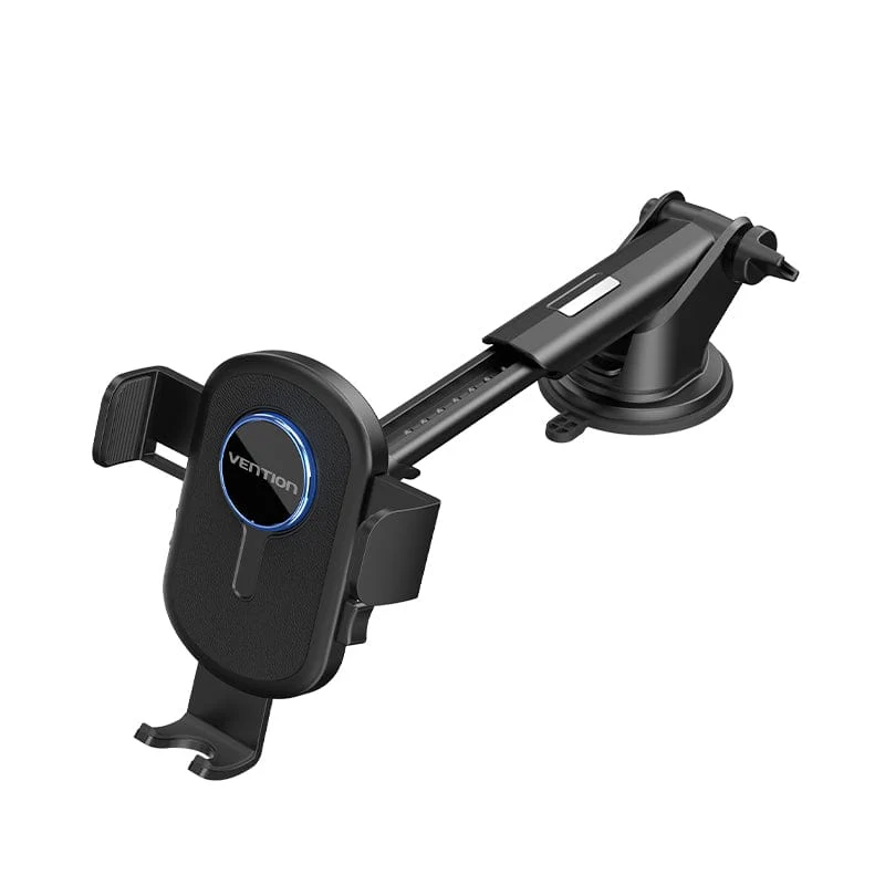Vention One Touch Clamping Car Phone Mount With Suction Cup Black Square (KCVB0)