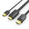 Vention HDMI-A Male to DP Male HD Cable 1.5M Black (ABJBG)
