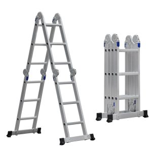 Fundi 4 X 4 Aluminum Folding Ladder FFL44