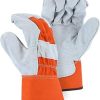 Leather Gloves-Short Rigger construction Gloves