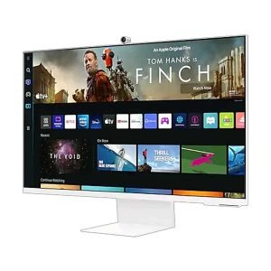Samsung 4K UHD M8 M80C Smart Gaming Monitor, 32-inch, LS32CM80BUMXUE - Blue