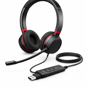 Jabra Evolve 10 USB-A Wired Stereo Headset with noise-canceling mic
