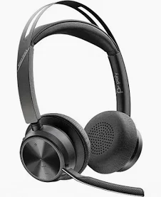 Poly Voyager Focus 2 Wired/Wireless Bluetooth Stereo Headset with ANC Mics, MS Teams Certified, USB-C + BT700C