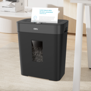 Deli ET023 8-Sheet Cross-Cut Paper Shredder