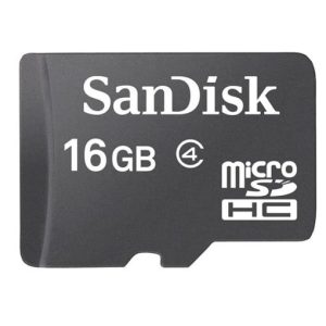 SanDisk 16GB microSDHC Class 4 Memory Card