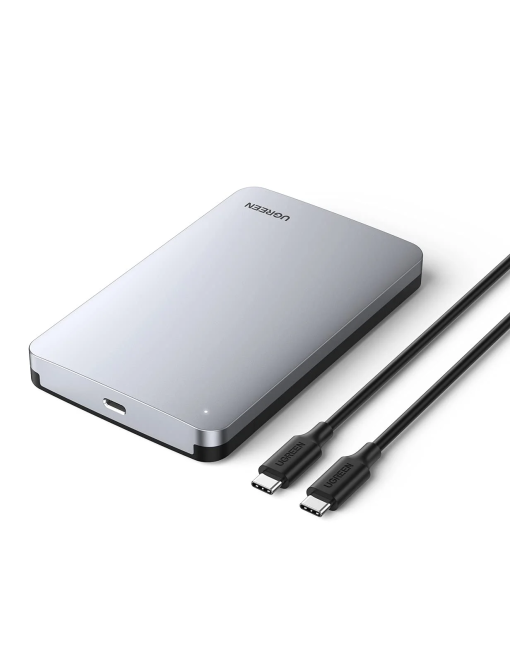 UGREEN CM300 USB-C 2.5 Inch SATA HDD Enclosure (UG-70498) – Aluminum USB 3.1 Type-C External Hard Drive Case(UG-70498)