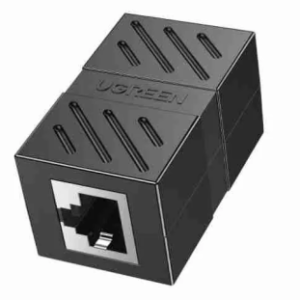 UGREEN RJ45 Network Keystone Jack Inline Coupler Female to Female Black Ethernet Adapter