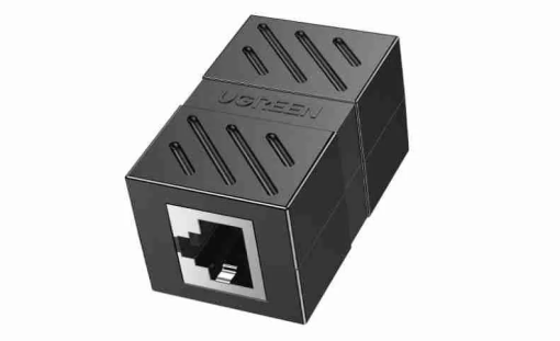 UGREEN RJ45 Network Keystone Jack Inline Coupler Female to Female Black Ethernet Adapter