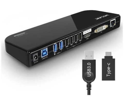 WAVLINK USB-C Ultra HD Universal Laptop Docking Station for Mac M1/M2 Dual Monitor Expansion Hub