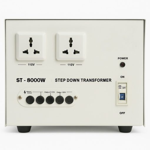8000W Step Down Transformer 220V to 110V Voltage Converter with Dual Universal Output Sockets
