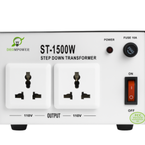 Drom Power 1500W Step-Down Transformer (ST-1500W) – 220V to 110V Voltage Converter