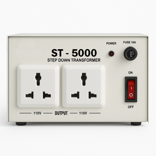 Drom Power 5000W Step-Down Transformer (ST-5000W) – 220V to 110V Voltage Converter